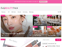 Tablet Screenshot of dailybeautytalk.com